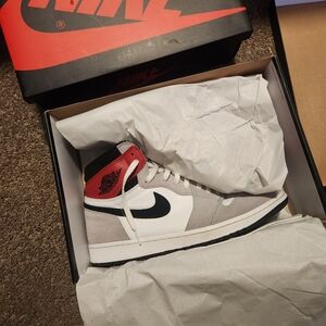 Nike Air Jordan 1 Retro High in Red, Black, and White